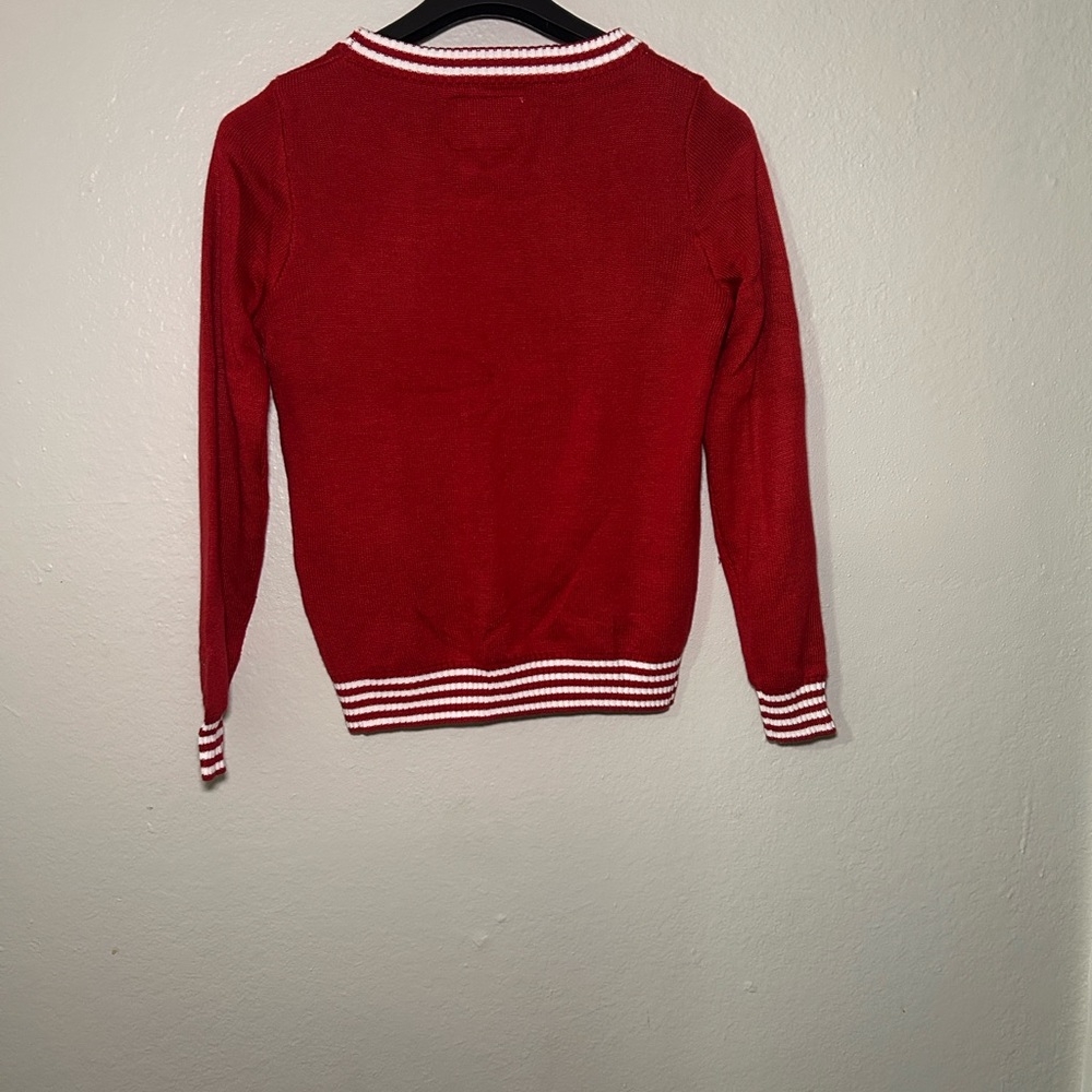 Tipsy Elves Red Santa Crew Neck Sweater - Picture 8 of 10
